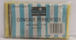 MAJOR ADVANCE CONCAVE Perm Rods (Lot of 4 Packs) Short Yellow 3/16&quot; ~ 12... - £9.34 GBP
