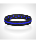 Reversible Thin Blue Line Bracelet Wristband Back the Blue Police Apprec... - $16.46 CAD