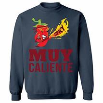 Muy Caliente Very Hot Peppers Spicy - Sweatshirt Navy - £43.75 GBP