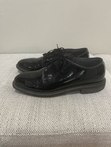 Mens Bates 00941 High Gloss Duty Oxford Shoes Black 7 Wide Uniform Cadet Police - £14.85 GBP