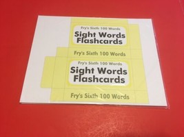 Fry&#39;s Sixth Hundred Words - PRINTED &amp; UNCUT - Sight Word Flash Cards - £6.54 GBP