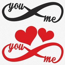 You &amp; Me Infinity with Hearts Metal Cutting die Card Making Scrapbooking... - £7.90 GBP