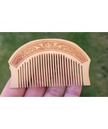 Sikh Comb Wooden Kanga Singh Kaur Kakar Khalsa 1 of 5 Ks Khanda engraved... - £15.04 GBP