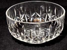 Vintage Waterford 5&quot; Cut Crystal Carlow Pattern Serving Display Bowl - Signed - £36.43 GBP