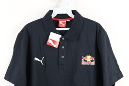 New Puma Mens Large Formula 1 Red Bull Racing Team Spell Out Collared Polo Shirt - £77.40 GBP
