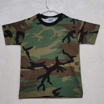 Kids Camo T Shirt Size M Medium Short Sleeve Camouflage Casual - £11.09 GBP