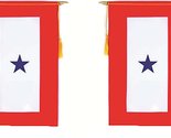 AES One Blue Star Service Military Double Sided Flag 9&quot;x14&quot; Window Hangi... - £11.63 GBP