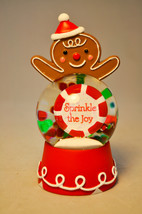 Hallmark: Sprinkle the Joy - Gingerbread Snow Globe - Holiday Novelty - £13.13 GBP