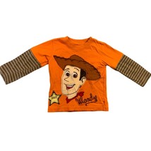 Toy Story Boys Toddler Size 3T Orange Brown Tee Tshirt Layered Long Slee... - £8.56 GBP