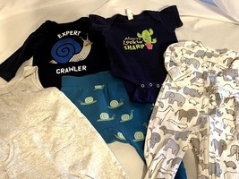 Gap Carters And Rabbit Skins Bodysuit 3 6 Months Lot 4 Bodysuits And 1 Pant - £12.58 GBP