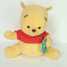 Fisher Price Magic Rattle Talking Plush Winnie The Pooh Light Sound Baby Toy 10&quot; - £27.62 GBP