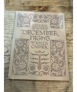 Vintage December Night by Willa Cather 1933 Christmas Holiday Book - $29.99