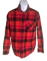 VOLCOM Men&#39;s Long Sleeve Button Down Plaid Cotton Shirt Medium - €10,48 EUR