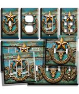 COWBOY RUSTIC HORSESHOE SKULL LONE STAR LIGHT SWITCH OUTLET WESTERN WALL... - $8.49+