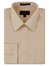 Men&#39;s Classic Fit Long Sleeve Button Down Blush Dress Shirt w/ Defect - M - £7.88 GBP