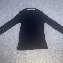 Urban Pipeline Thermal Black Waffle Knit Long Sleeve Shirt Layer Youth Medium - £7.84 GBP