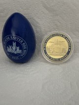 Biden White House Coin &amp; 2023 Easter Blue Egg President Dog Cat Rabbit Democrat - £23.32 GBP