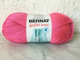 Bernat Softee Baby DK Light Weight Yarn - 1 Skein Color Petunia Pink #54001 - $7.55