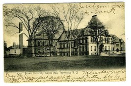 Sayles Hall Brown University Postcard Providence Rhode Island 1906 Undiv... - $11.88