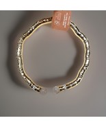 Camila Coelho Golden Tone Statement Choker Necklace with Rose Quartz  - $56.06 CAD