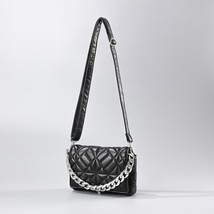 Fashion ed Women&#39;s Shoulder Bags Famous Handbag Thick Chain Quilted Shoulder Pur - £37.53 GBP