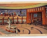 Lobby Union Terminal Cincinnati Ohio Postcard 1939 RMSO - $10.89