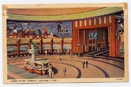 Lobby Union Terminal Cincinnati Ohio Postcard 1939 RMSO - £8.50 GBP