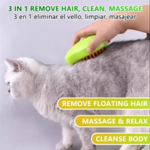 Cat Steamy Brush, Electric Cat Brush with Spray, Cat shedding brush - $10.00