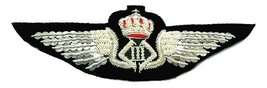 BELGIUM AIR FORCE PILOT GOLD BULLION WIRE WING  EXCELLENT QUALITY CP BRAND  - £17.59 GBP
