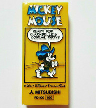 Mickey Mouse Old Eraser Retro MITSUBISHI Rare Vintage Yellow Disney - £19.21 GBP