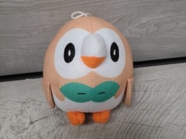 Plush Pokemon Rowlet Owl Stuffed Animal 6&quot; Round Nintendo 2018 Toy Factory - $6.00