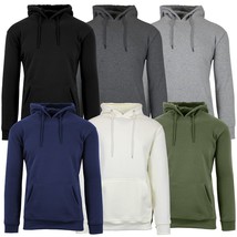 Men&#39;s Heavyweight Premium Fabric Fleece Lined Pullover Hoodie (S-2XL) FREE SHIP - £11.17 GBP