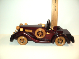 Vintage Classic Roadster Natural Wood Detailed Construction 10&quot; L Rite A... - $16.45