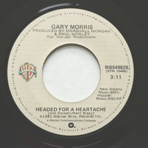 Gary Morris - Headed For A Heartache / I&#39;m So Tired Of Losing 45 rpm 7&quot; Single - $8.88