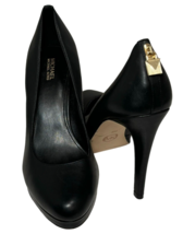 Michael Kors Pump Heels Womens 9 Black Leather Antoinette Platform High ... - £33.43 GBP