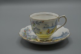 ROYAL ALBERT Rosedale Bone China Tea Cup &amp; Saucer 2480 England Vintage - £23.19 GBP