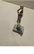 Basketball Trophy On Marble Base Approximately 8” Tall - £29.56 GBP