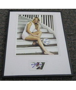Heather Mitts Signed Framed 11x14 Photo Display - £58.32 GBP
