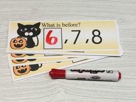 Black Cat  - Numbers - Laminated Activity Set - Teaching Supplies - £6.29 GBP