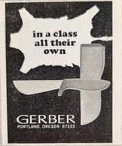 1968 Print Ad Gerber Knives In a Class All Their Own Portland,Oregon - £5.49 GBP