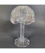 Shannon Crystal Fairy Lamp Light Candle Holder 8 1/8" Tall Clear Glass Ireland - £15.24 GBP