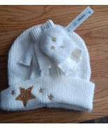 Matching hat and glove set - white with stars - $12.87