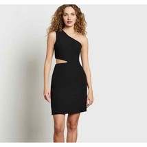 Sam Edelman Womens Sheath Dress Black One Shoulder Cutout Midi Sleeveles... - $26.79