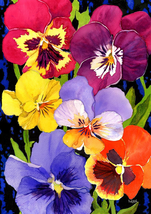 1112552 Pansy Perfection Spring Flag 12X18 Inch Double Sided Spring Garden Flag  - £13.34 GBP