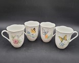 Lenox Butterfly Meadow &quot;Dragonfly&quot; Pattern Coffee/Tea Cups Mugs - Set of... - £31.57 GBP