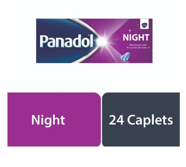 Panadol Night 24 Tablets provides night time relief Headaches - $48.47