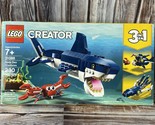 2018 LEGO 3 in 1 Creator Deep Sea Creatures Shark Squid 31088 New in Sea... - $14.50