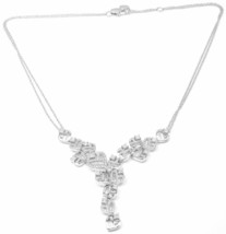 Authentic Damiani 18k White Gold Diamond Drop Necklace - £5,781.72 GBP