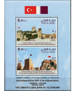 Qatar. 2018. Diplomatic Relations with Turkey (MNH OG) Souvenir Sheet - £10.57 GBP