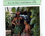 World Airways Private 707 Jets to Hawaii Brochure 1968 Berry Holidays - $27.69